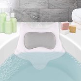 Nekkussen Bad - Zinaps Badkussen Antislip met 5D Air Mesh Technology en 5 zuignappen, Sneldrogend, Gemakkelijk schoonmaken, Ondersteuning Functie voor hoofd, Back, Shoulder, Neck, Wellness & 