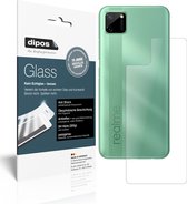 dipos I 2x Pantserfolie mat compatibel met Oppo Realme C11 Achterkant Beschermfolie 9H screen-protector (expres kleiner dan het glas omdat het gebogen is)