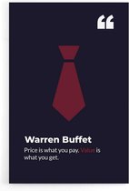 Walljar - Warren Buffet - Muurdecoratie - Poster