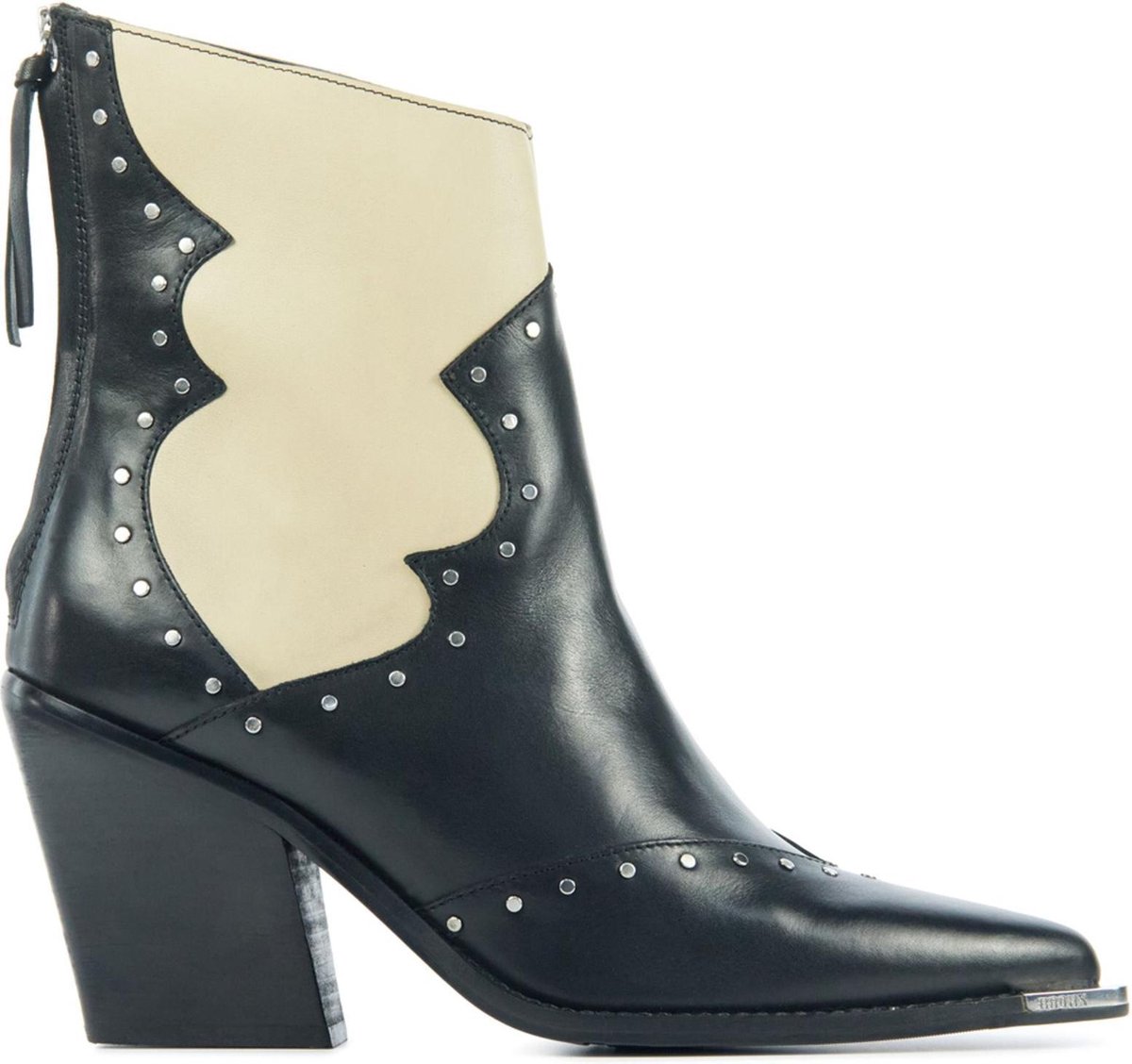 Bronx Vrouwen Leren Cowboy Laarzen / Western Boots 34184-a - Zwart - Maat  39 | bol.com