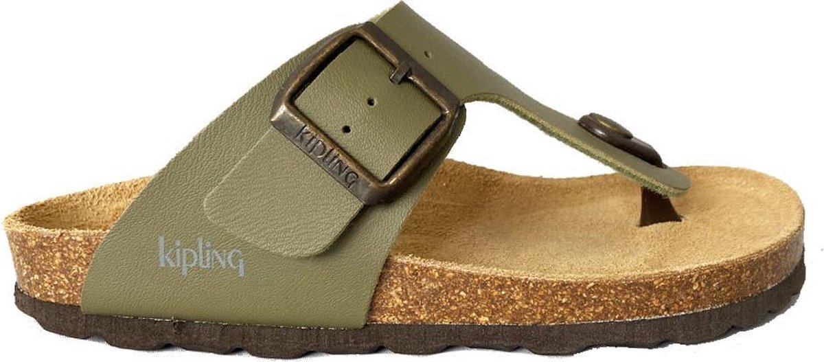 Groene Kipling Slippers Juan 4 Khaki