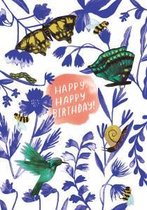 Birds Bees And Butterflies Greeting Card (GCN 229)