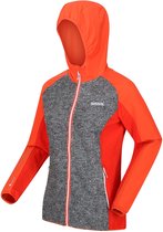 Regatta Softshelljack Garn Ii Dames Viscose/wol Oranje/grijs Mt 42