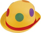 hoed Binky bowler clown geel