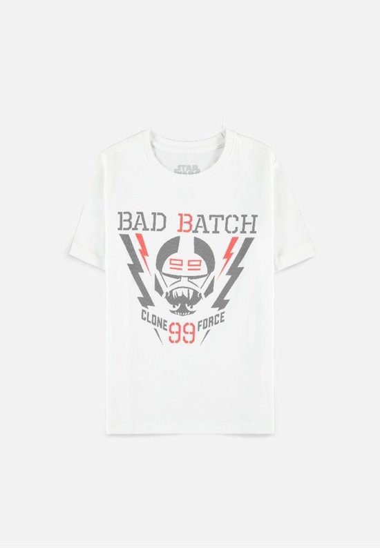 Star Wars - The Bad Batch - Wrecker Kinder T-shirt - Kids 134 - Wit