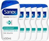 Batch van 6 SANEX BiomeProtect Dermo Hydraterende Douchegel - 450 ml