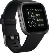 Bol.com Fitbit Versa 2 - Smartwatch - Zwart aanbieding