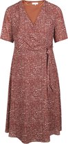 Promiss - Female - Lange jurk met dierenhuidprint  - Bruin