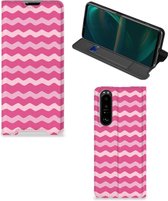 GSM Hoesje ontwerpen Sony Xperia 5 III Fotohoesje Waves Pink