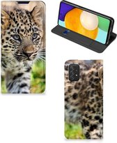 Beschermhoesje met foto Geschikt voor Samsung Galaxy A03s Smart CoverCase Baby Luipaard