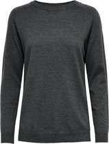 Only Trui Onlyounger L/s Pullover Knt 15238340 Dark Grey Melange Dames Maat - S