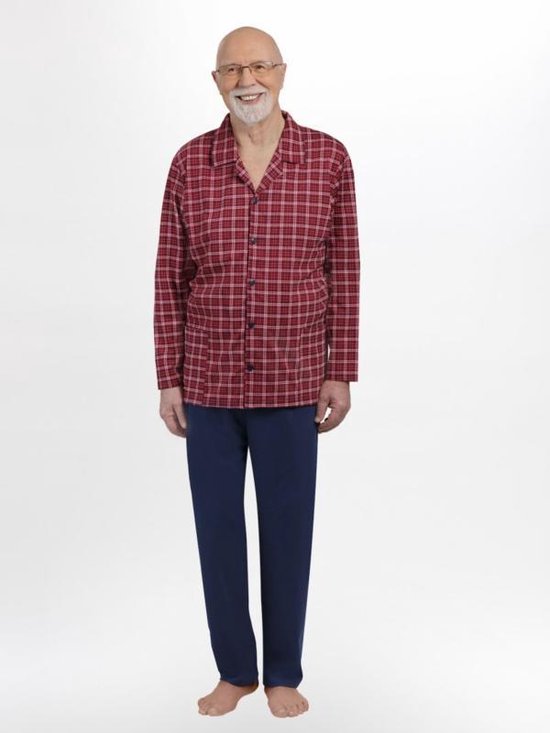 Martel- Antoni- pyjama- rood- 100% katoen 3XL