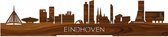 Standing Skyline Eindhoven Palissander hout - 40 cm - Woondecoratie design - Decoratie om neer te zetten - WoodWideCities