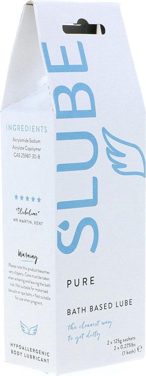 Goedkoopste Slube Pure - 3 in 1 Massagegel, Badolie en Glijmiddel - 2 x 125 gr clear