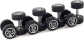 Ronde Rubber dumbbellset: 22.5 - 30 kg Muscle Power