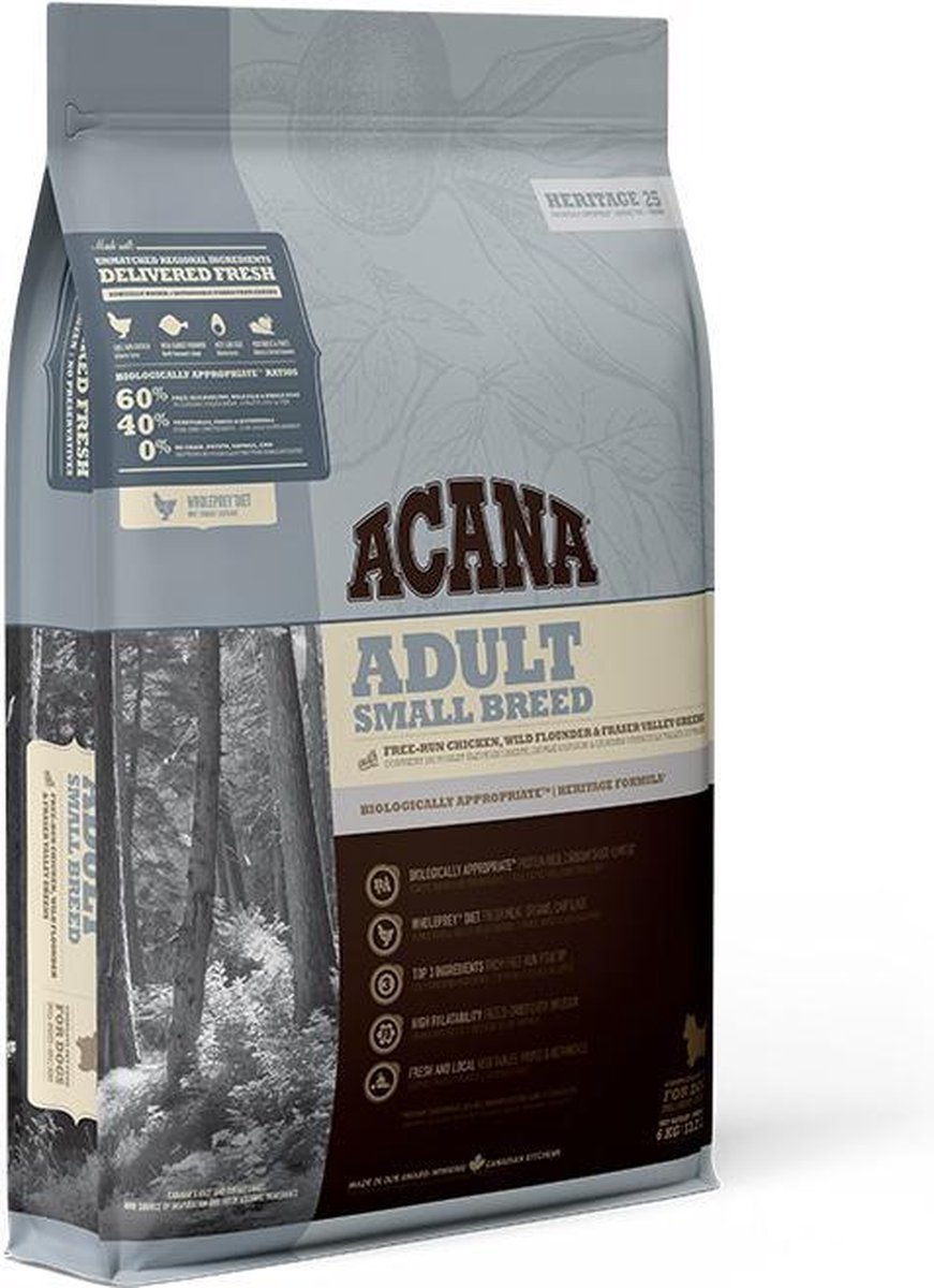 Acana HERITAGE Adult Small Breed 6 kg. | 6 kilogram