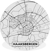 WallCircle - Schilderij - Stadskaart Haaksbergen - Multicolor - 140 X 140 Cm