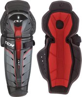 CCM Quicklite Scheenbeschermers Volwassenen  - Senior - Zwart/Rood