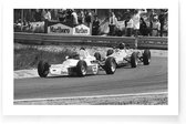 Walljar - Formule 1 Ford '78 - Zwart wit poster