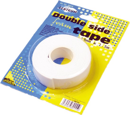 Tape - Dubbelzijdig - Foam - 19mm x 1,5m | bol.com