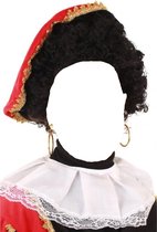 Pruik - Zwart - Piet - Verstelbare kap - Krulhaar