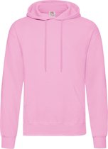 Fruit of the Loom - Classic Hoodie - Poeder Roze - XXL