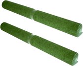 2x rollen kunstgras grastapijt anti-slip 100 x 200 cm - Ondergrond voor speelgoed of tuinmeubilair