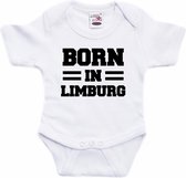 Born in Limburg tekst baby rompertje wit jongens en meisjes - Kraamcadeau - Limburg geboren cadeau 68 (4-6 maanden)