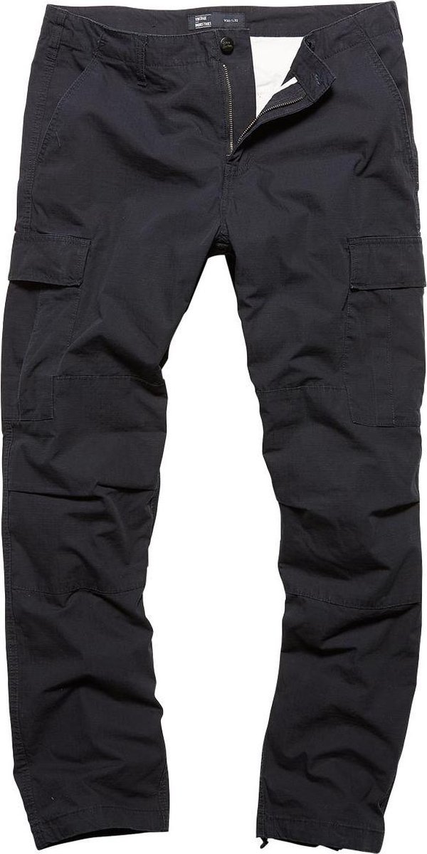 Vintage Industries Tyrone BDU pants dark Blauw