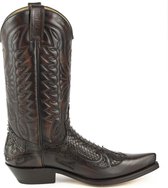 Mayura Boots 1935 Bruin/ Bruin Spitse Cowboy Western Laarzen Schuine Hak Rechte Schacht Treklussen Goodyear Welted Maat EU 40