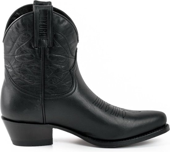 Mayura Boots 2374 Off White/ Dames Cowboy fashion Enkellaars Spitse Neus Western Hak Echt Leer EU
