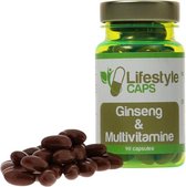 Ginseng & Multivitamine - Ginseng capsules - multivitaminen vrouw - multivitaminen man - 90 capsules - Lifestyle Caps