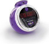 METRONIC Pop Purple FM USB Projection Dual Alarm Clock Radio - Paars