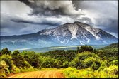 Walljar - Rocky Mountains - Muurdecoratie - Poster met lijst