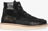 Yellow cab | Wings 4-b black low lace up boot -  prefabricated sole with natural welt | Maat: 42