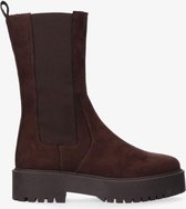 Tango | Bee chunky 1-g brown high chelsea boot - brown sole | Maat: 36