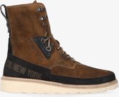 Yellow cab | Wings 5-c dark taupe high lace up boot -  prefabricated sole with natural welt | Maat: 46