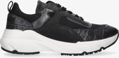 Tango | Kaylee 1-c black/old silver multi sneaker - white sole | Maat: 40