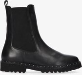 Tango | Bee 511-e black leather chelsea boot - black sole/studs | Maat: 36