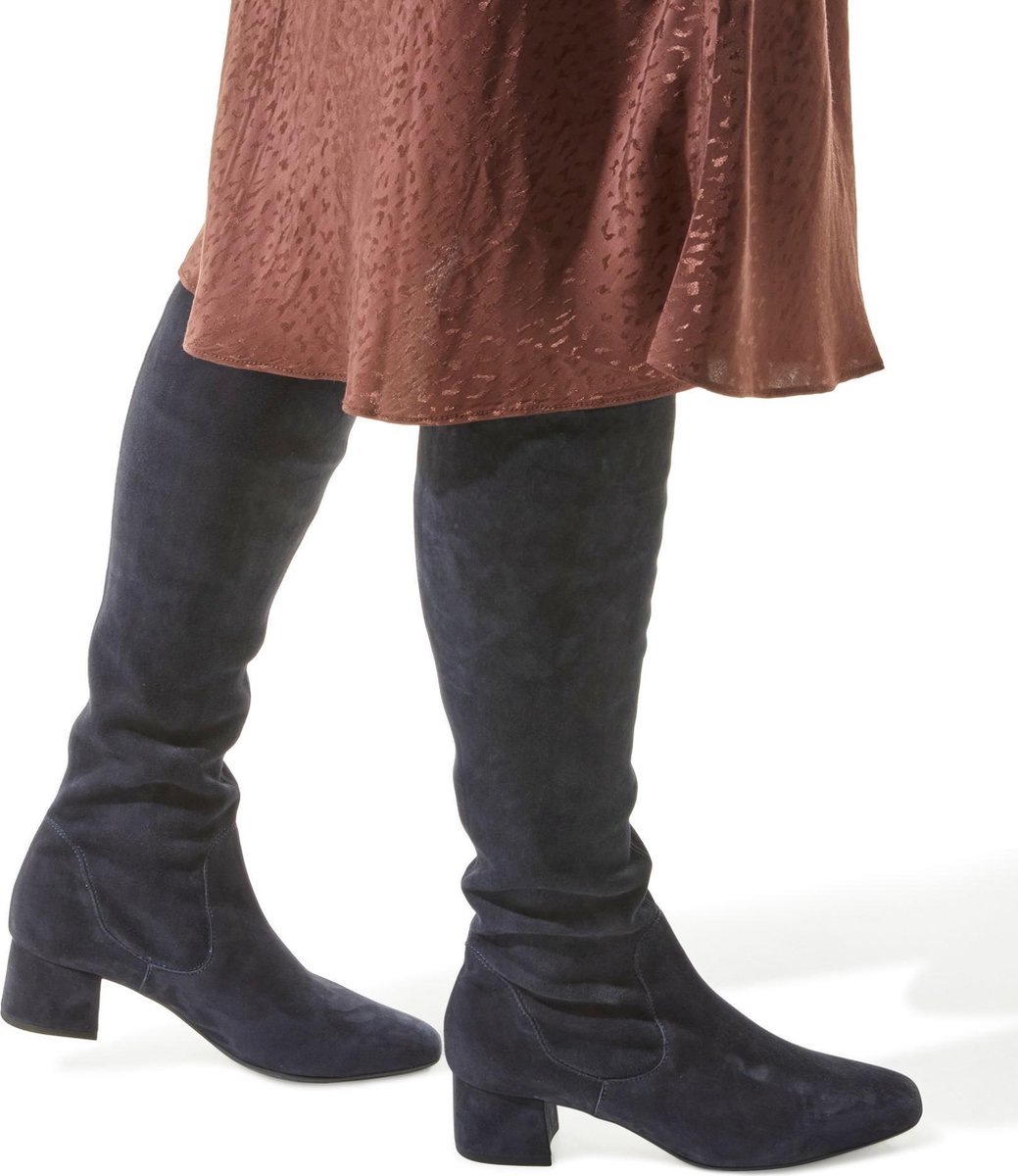 Peter Kaiser Vrouwen Suède Enkellaarsjes / Laarzen / Damesschoenen plus  91619 Blauw - Schoenen.nl