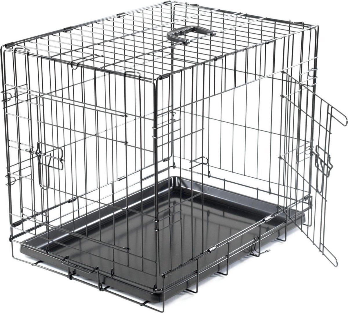 Vadigran Bench Honden Opvouwbaar Classic Zwart - 63x44x50cm