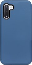 - ADEL Premium Siliconen Back Cover Softcase Hoesje Geschikt voor Samsung Galaxy Note 10 - Blauw
