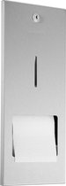 Wagner-EWAR inbouw toiletrolhouder met reserverolhouder WP167 van RVS