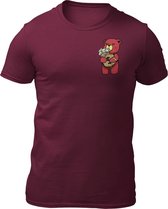 Money Bag - Teddy The Gangster - Heren T-Shirt - Getailleerd - Katoen - Ronde Hals