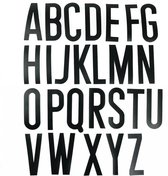 Set zelfklevende letters (alfabet) Oranje  x  x 300 mm