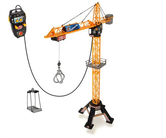 Dickie Toys - Giant Constructie Kraan 120 cm - Speelgoedvoertuig