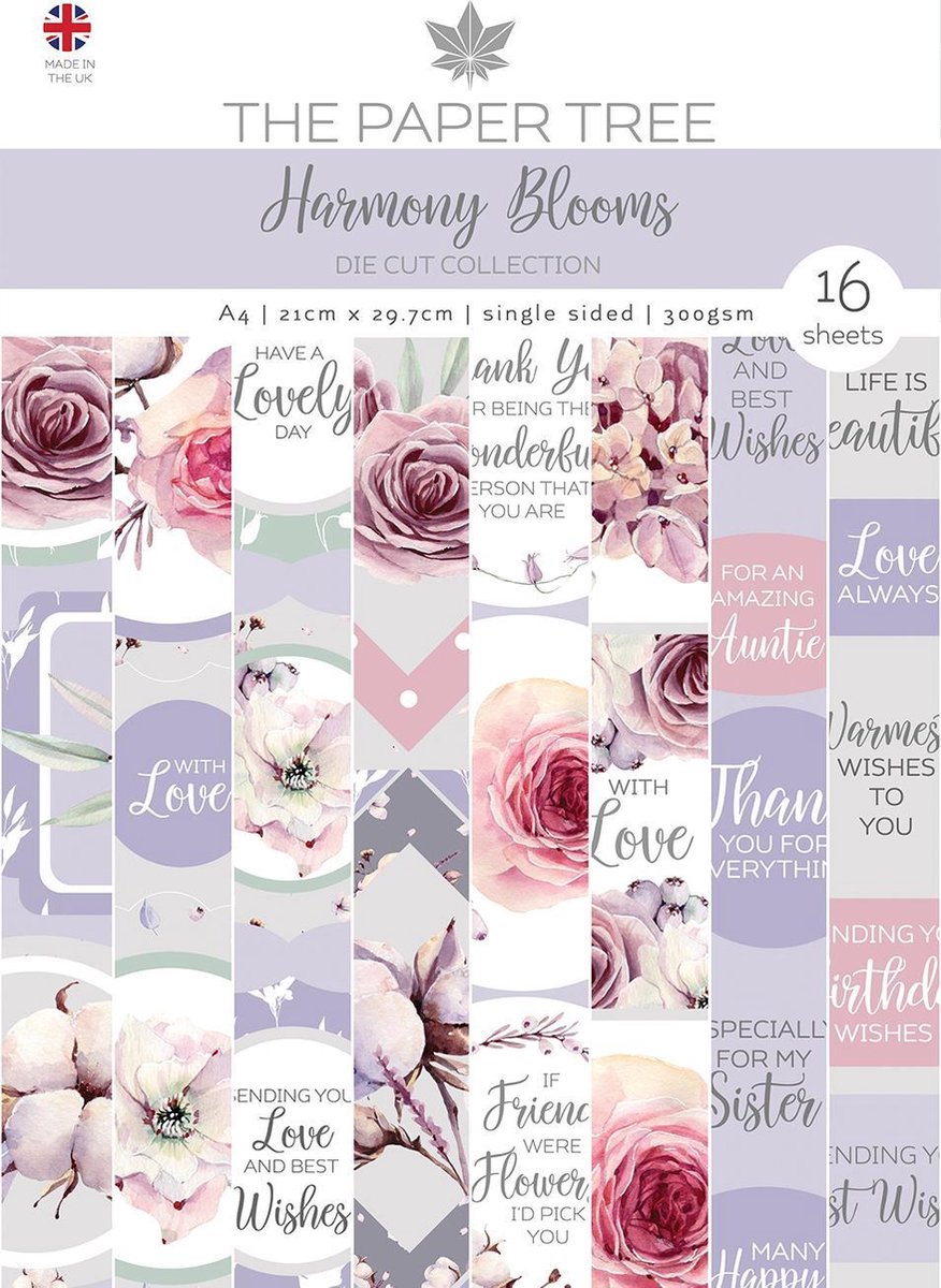 The Paper Tree - Harmony Blooms Die Cut Sheets