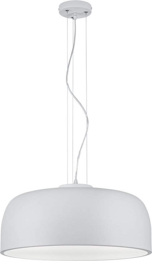 LED Hanglamp - Torna Barnon - E27 Fitting - 4-lichts - Rond - Mat Wit Aluminium