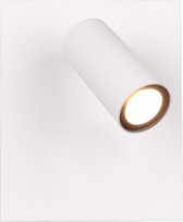 LED Tuinverlichting - Wandlamp Buitenlamp - Torna Sonei - 3W - Warm Wit 3000K - 1-lichts - Vierkant - Mat Wit - Aluminium