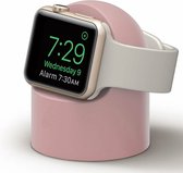 Silicone Circle Design Standaard Voor geschikt voor Apple Watch series - Roze | Watchbands-shop.nl